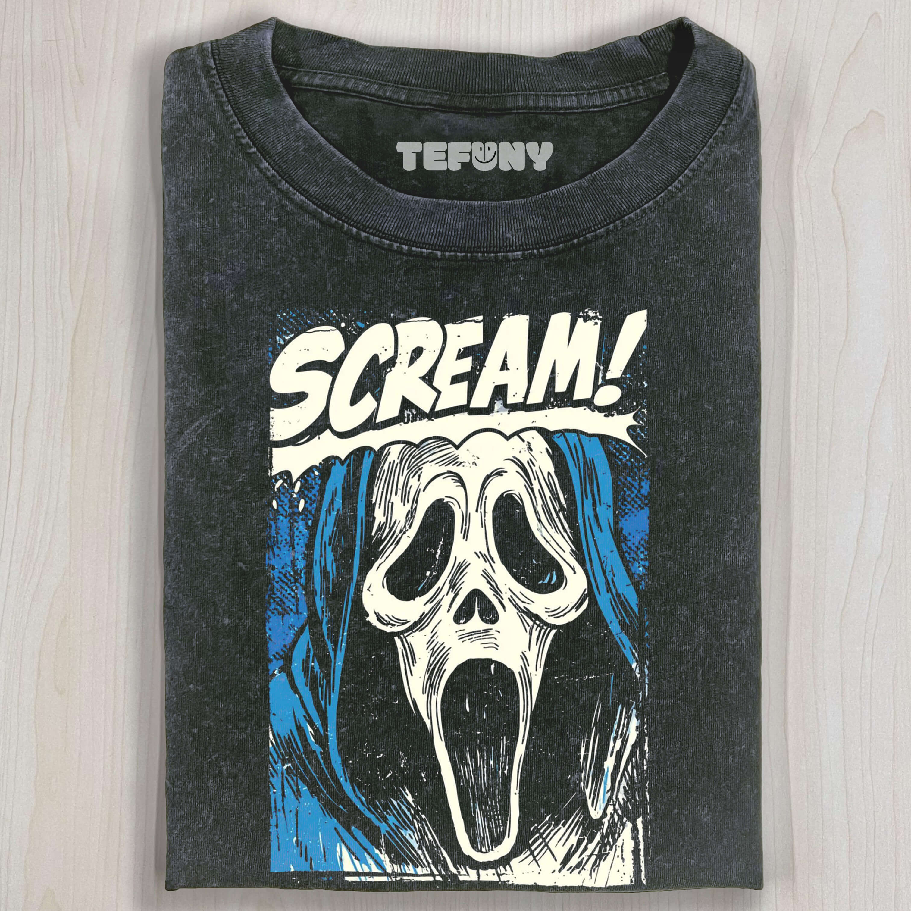 BLUE SCREAM T-SHIRT
