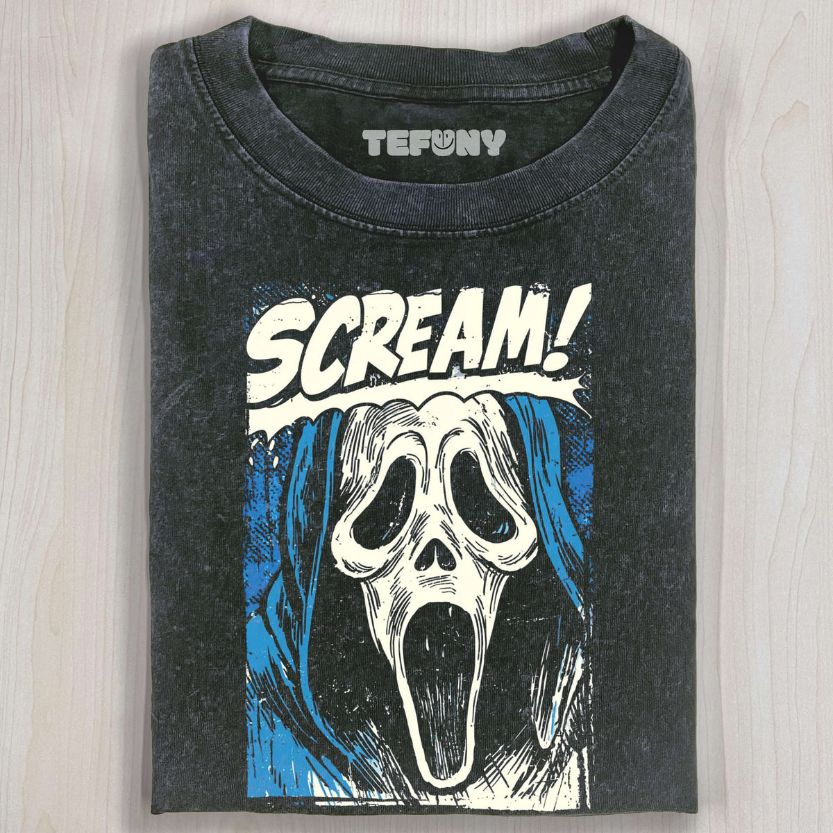 BLUE SCREAM T-SHIRT